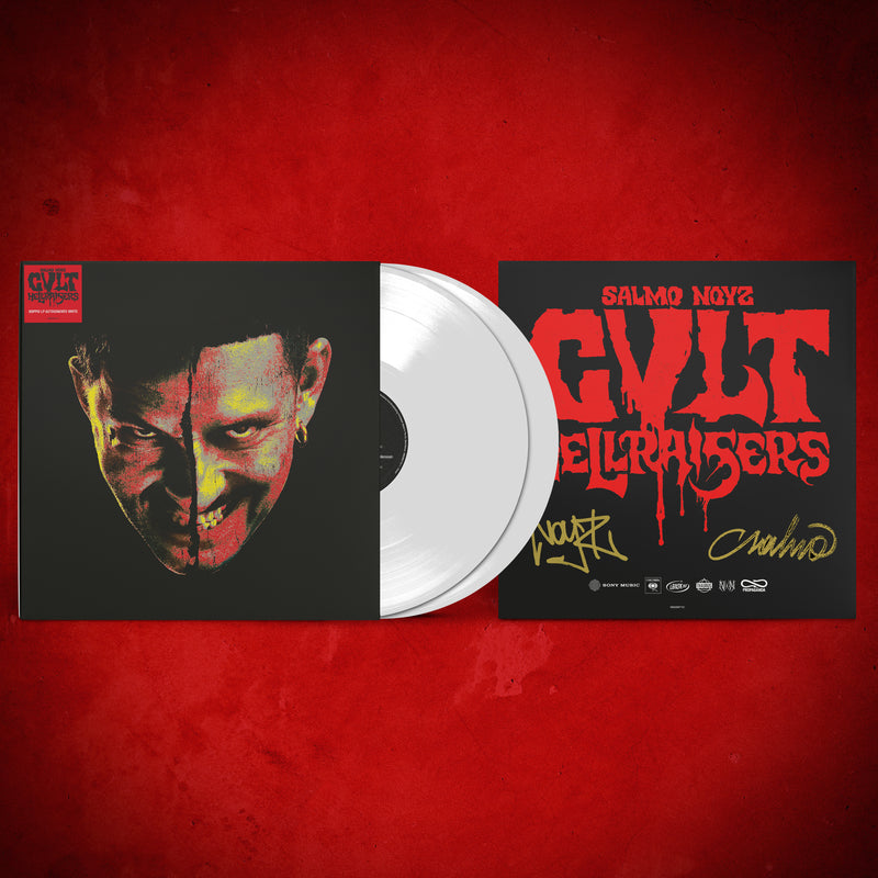 Salmo - Noyz - Cvlt - Hellraiser - 2 Lp White Autografato | Vinile